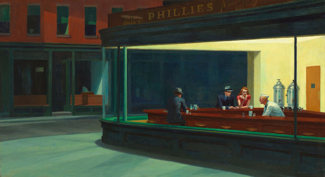 magány,hopper,festmény