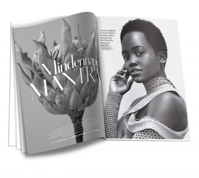 Lupita Nyong'o,Lupita Nyong'o instyle,Lupita Nyong'o haja,oscar dijas szinésznő