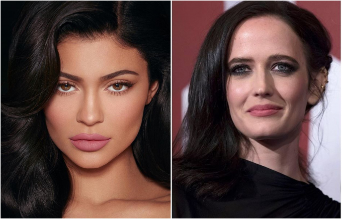 Kylie Jenner, a szemöldökformázás királynője, és Eva Green, aki ezzel csak minimálisan foglalkozott.