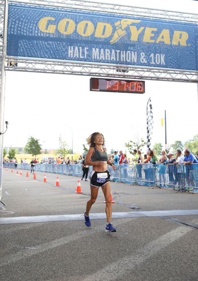 maraton,félmaraton,világcsúcs,korosztályi világcsúcs,Jeannie Rice