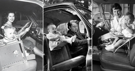 Borítókép: Vintage fotók gyerekülésekről, amiket a mai szülők már biztos nem vennének meg