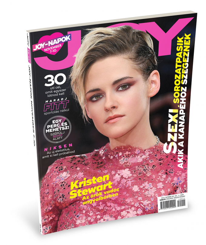 Kristen Stewart,joy magazin,november,kézenfogva alapítvány,joytündér