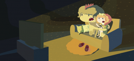 ijesztő film,gyerek,tévénézés