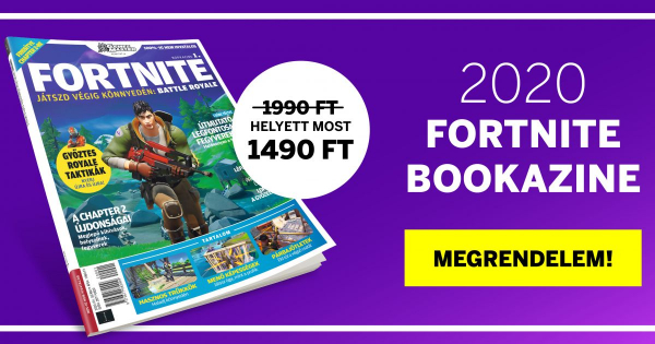 Borítókép: Megérkezett a Fortnite bookazine: útmutató a legfontosabb fegyverekhez, gyorsabb szintlépéshez, győztes royale taktikákhoz