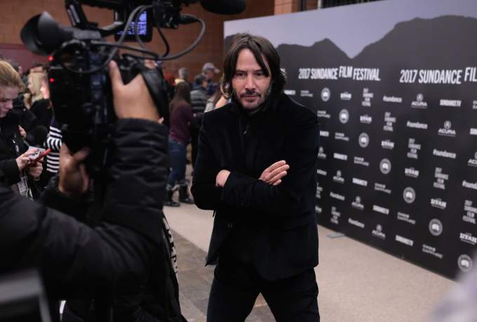 Keanu Reeves a Sundance Filmfesztiválon, 2017