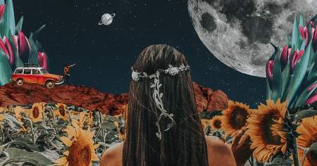 Borítókép: Virágkoszorú és meditáció - Vintage fotók 60-as évekbeli hippimozgalmakról