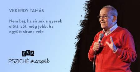 Borítókép: Vekerdy: Nem baj, ha sírunk a gyerek előtt, sőt, még jobb, ha együtt sírunk vele