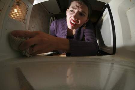 takarítás, konyha, háztartás, vegyszermentes, mikrohullámú sütő