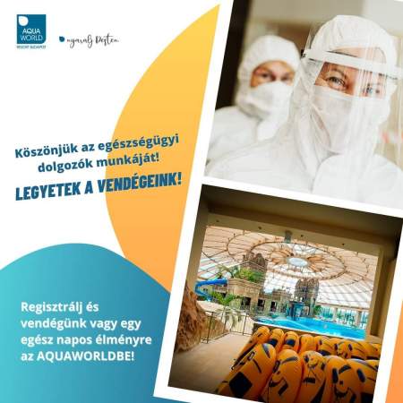 Borítókép: Pihenést ad az egészségügyi dolgozóknak az Aquaworld