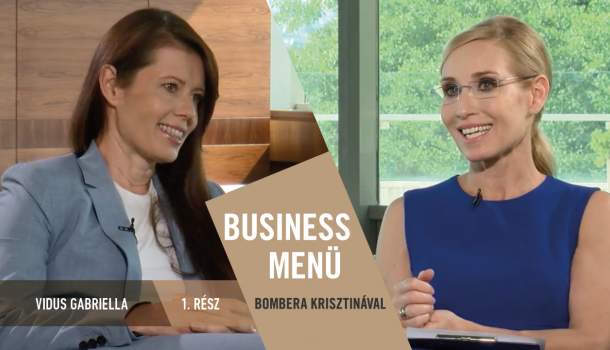 Borítókép: Business Menü Bombera Krisztinával 1. rész - Vidus Gabriella 