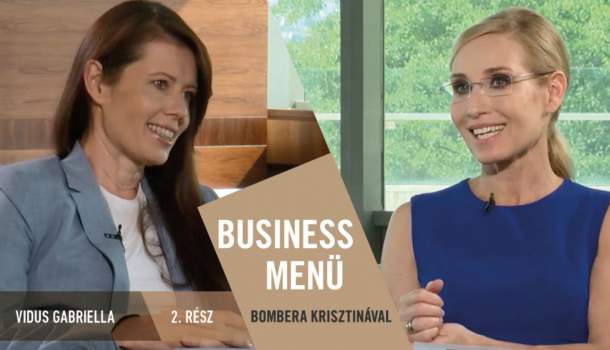 Borítókép: Business Menü Bombera Krisztinával 2. rész - Vidus Gabriella
