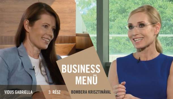 Borítókép: Business Menü Bombera Krisztinával 3. rész - Vidus Gabriella