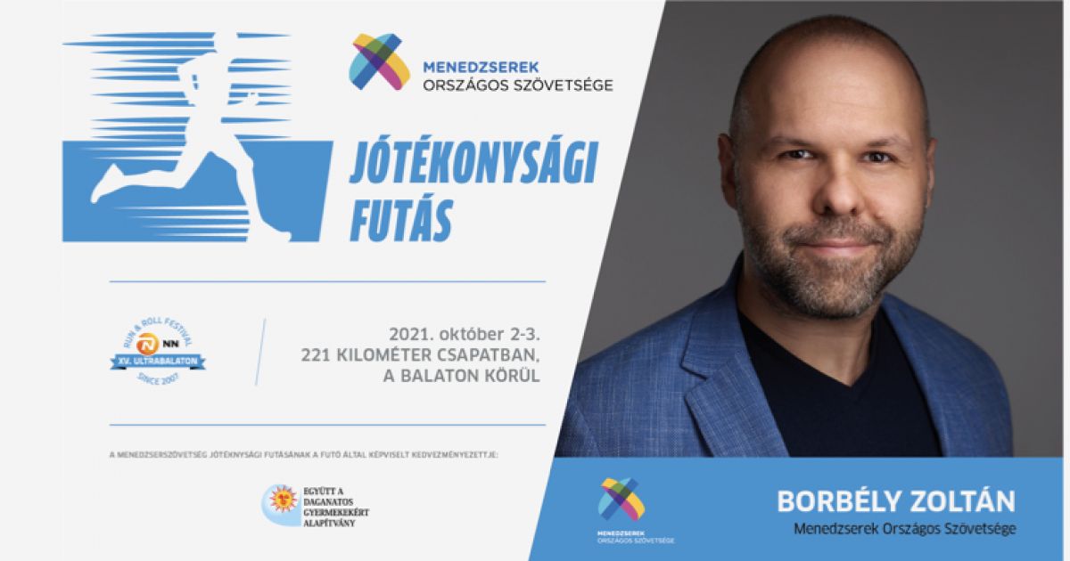 Borítókép: Ismerd meg a Menedzserszövetség futócsapatát - Borbély Zoltán