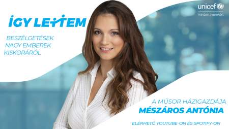 Borítókép: "Feketében, özvegyi fátyollal a fejemen láttam felnőttkori önmagam" - Az Unicef új podcast-sorozatának első részében Orvos-Tóth Noémi vall őszintén a gyerekkoráról
