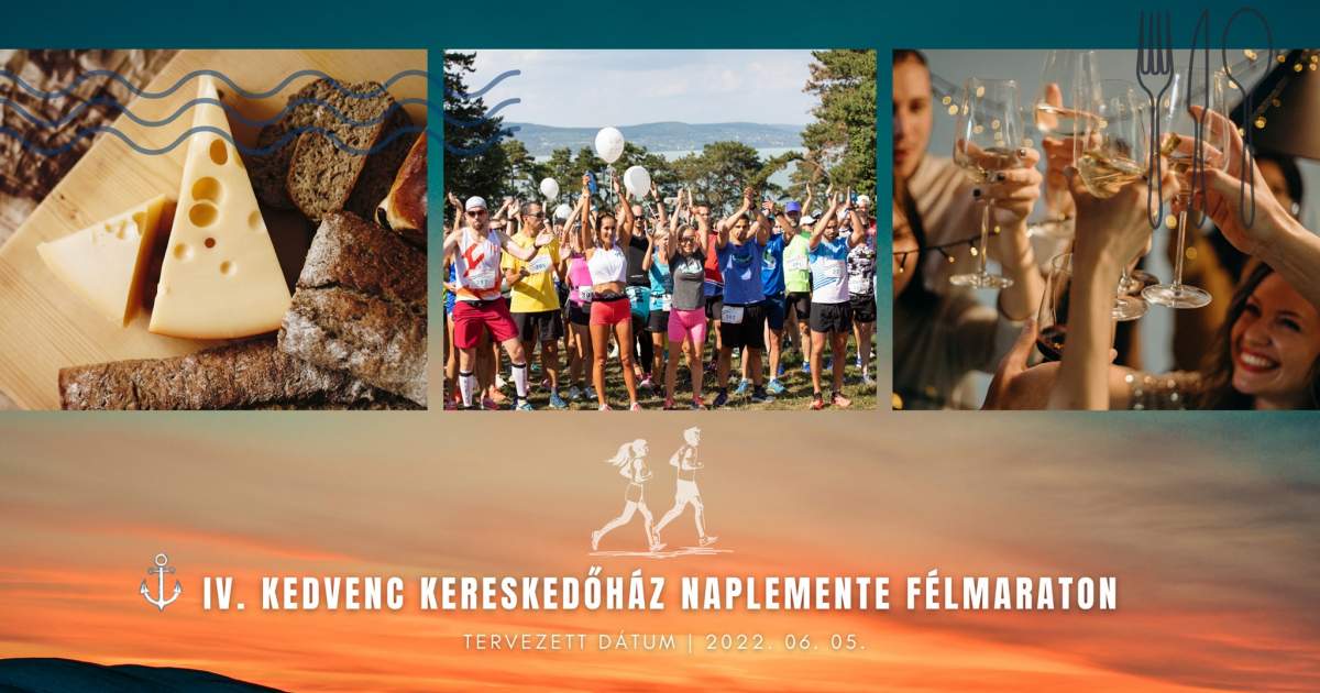 Borítókép: Te ott leszel a IV. Kedvenc Kereskedőház Naplemente Félmaratonon?
