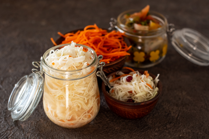 fermentált élelmiszerek, egészséges táplálkozás,
