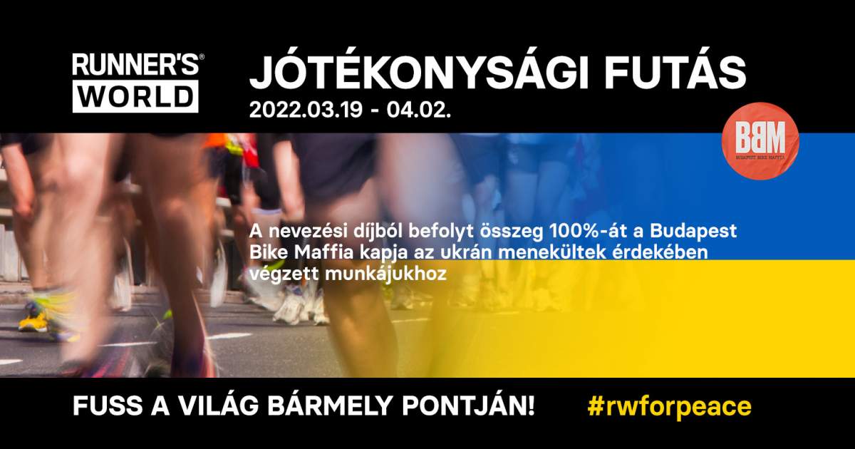 Borítókép: Runner's World Jótékonysági Futás - csatlakozz virtuálisan és támogass egy jó ügyet!