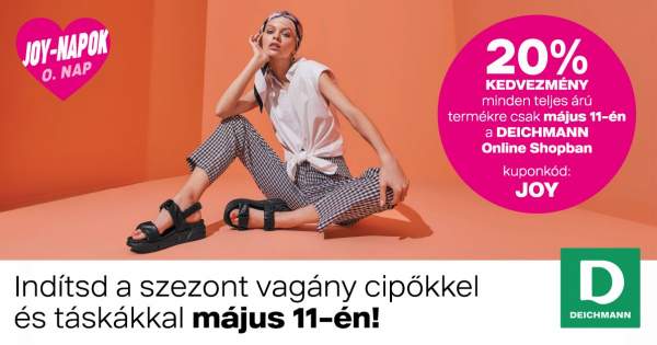 Borítókép: Már nincs sok hátra! 20% kedvezmény vár a DEICHMANN Online Shop-ban, a JOY-napok 0.napján