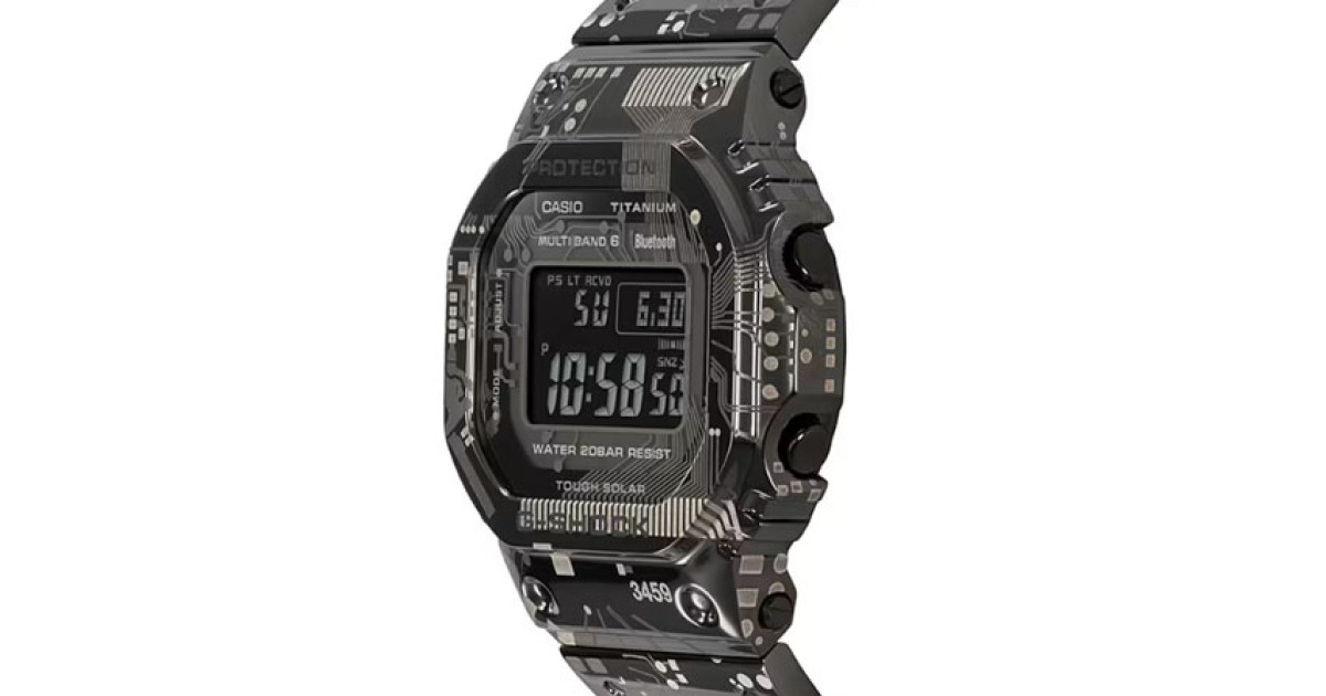 Különleges, lézergravírozott G-Shock titánból