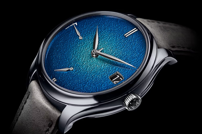 Endeavour Perpetual Calendar Tantalum Blue Enamel