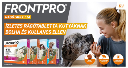 Borítókép: Odaadó szeretet + biztonság: FRONTPRO® rágótabletta