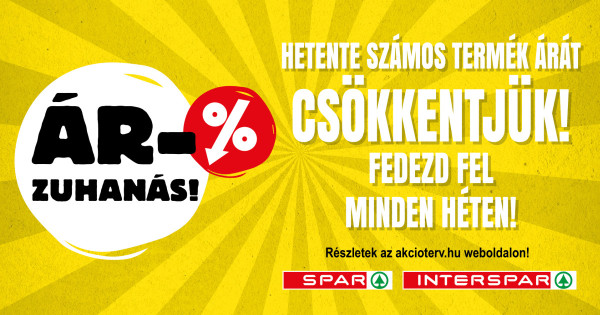 Borítókép: Minden hétfőn Árzuhanás a SPAR-nál