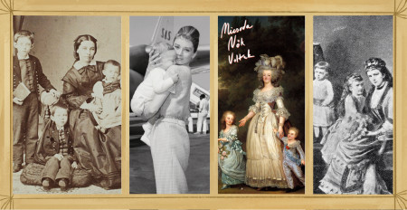 Borítókép: Szendrey Júlia, a dolgozó, Marie Antoinette, a szoptató, Sisi, az egygyerekes és Audrey Hepburn, a született anya