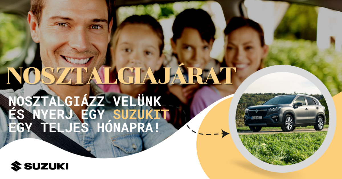 Jelentkezz az Éva magazin és a Suzuki közös nyereményjátékára!