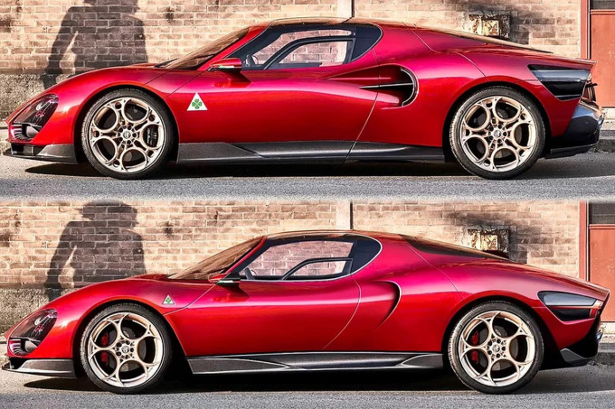 Alfa Stradale vs. Stephenson oldalról