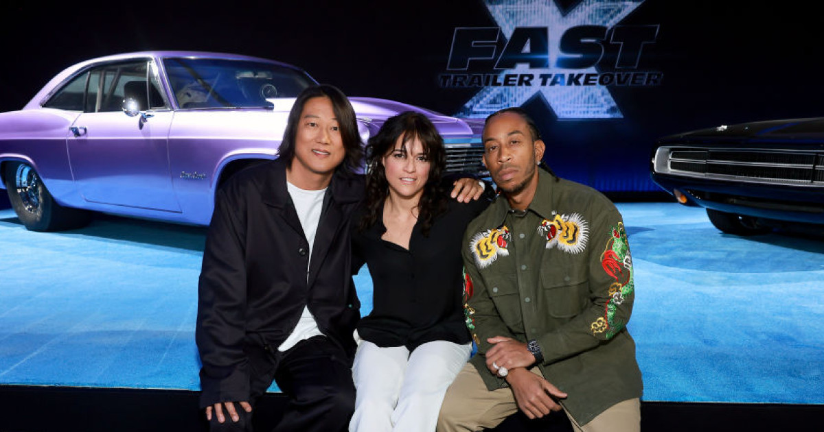 Sung Kang a Fast X premierjén Michelle Rodríquezzel és Ludacrisszel
