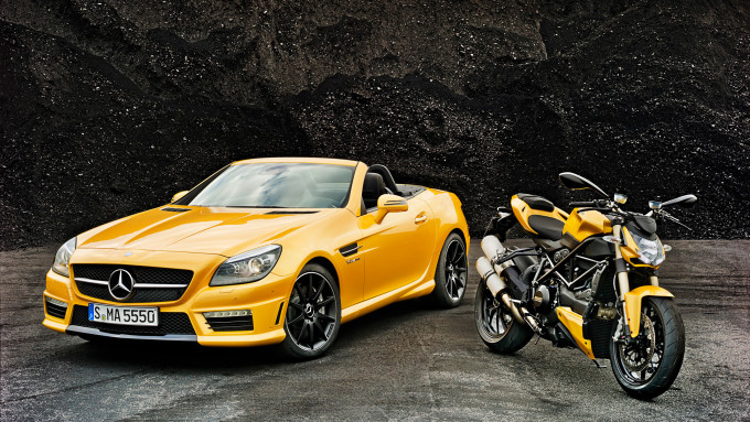 Mercedes SLK 55 AMG Streetfighter Yellow