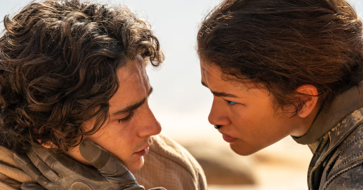 Zendaya és Timothée Chalamet a Dűne 2-ben