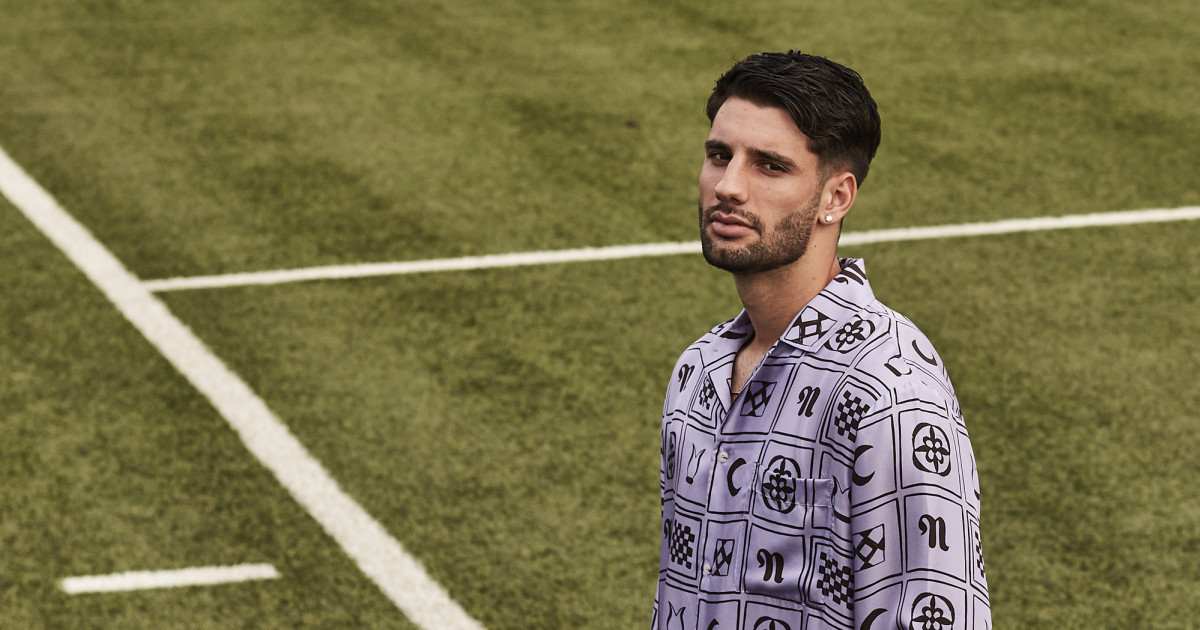 Szoboszlai Dominik az InStyle Men fotózásán