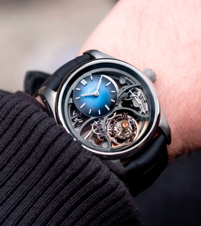 H. Moser & Cie. Pioneer Cylindrical Tourbillon Skeleton