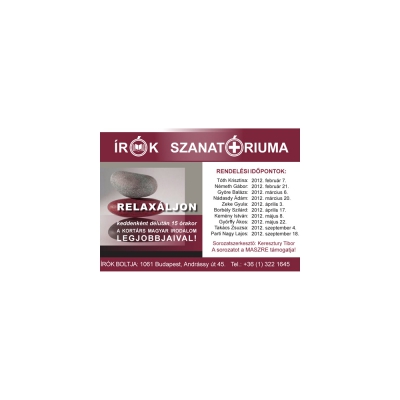 Borítókép: Az írók szanatóriuma (x)