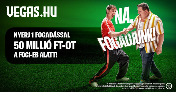 Borítókép: Vegas.hu: Még nem késő beszállni az 50 milliós nyereményért!