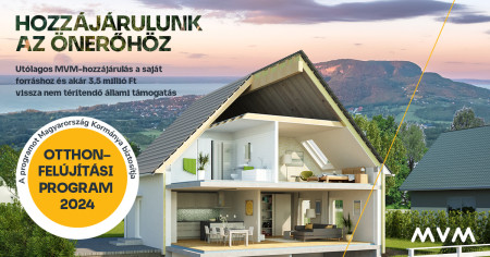 Borítókép: Pénzügyi hozzájárulással támogatja az MVM az Otthonfelújítási Programban résztvevőket