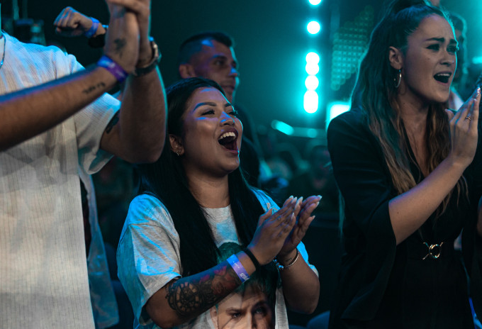 Norbi felesége is a közönség soraiban szurkolt.