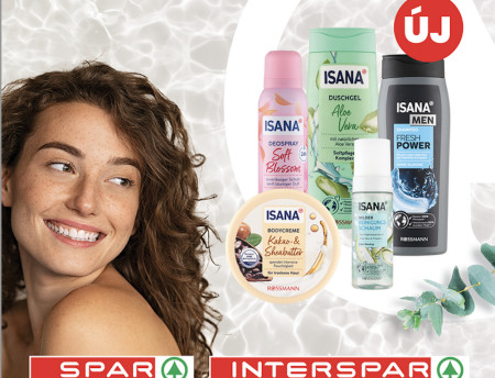 Borítókép: Megérkezett a SPAR üzletekbe az ISANA kozmetikai termékcsalád