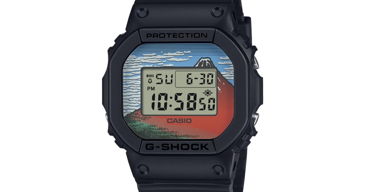 Casio G-Schokok Kacusika Hokuszai műveivel