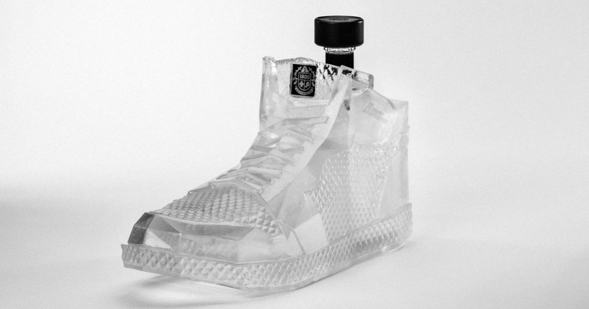 Mr. Flower Fantastic x 1800 Tequila Sneaker Decanter