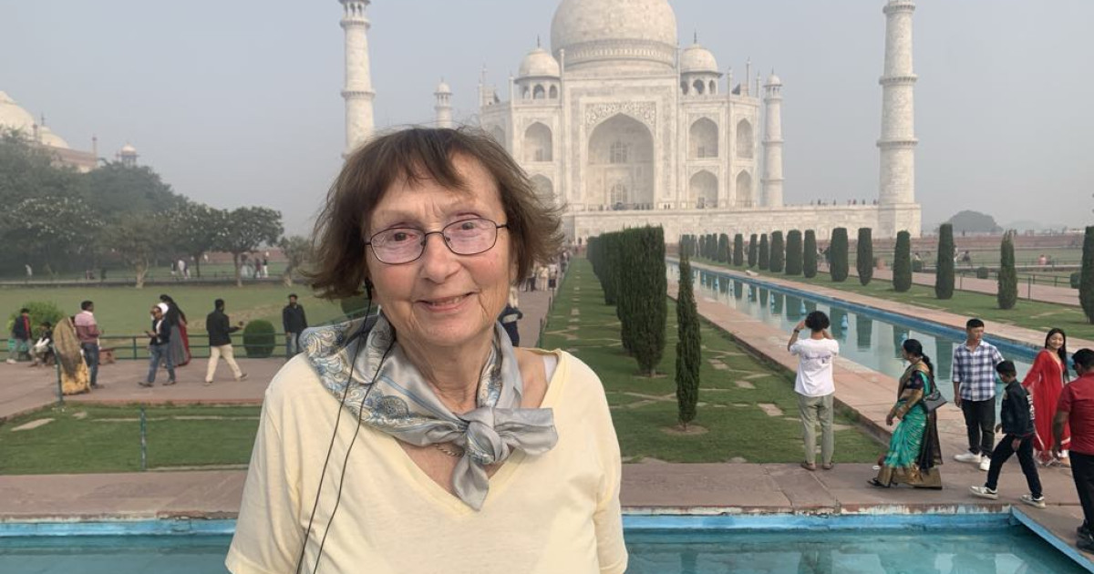 A Taj Mahalnál
