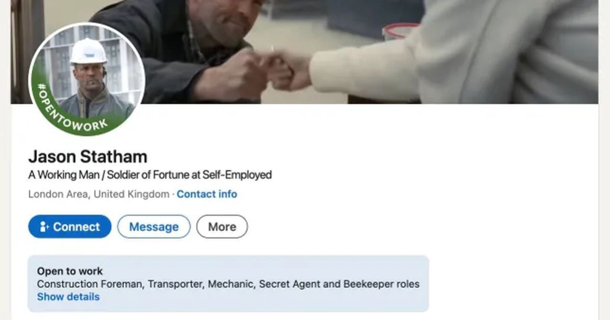 A LinkedIn segítségével keres munkát Jason Statham