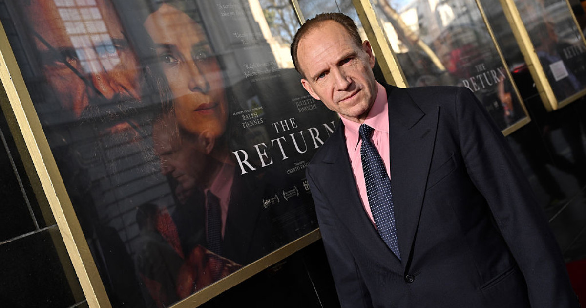 Ralph Fiennes a film bemutatóján