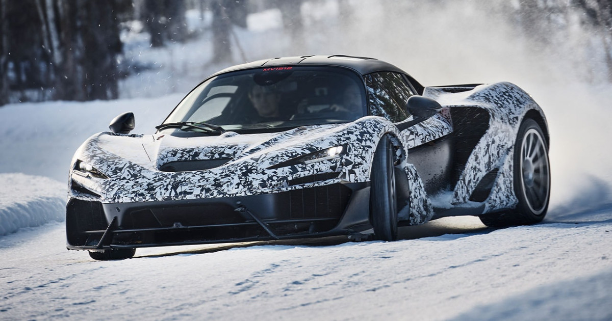 McLaren W1 sarkköri tesztek