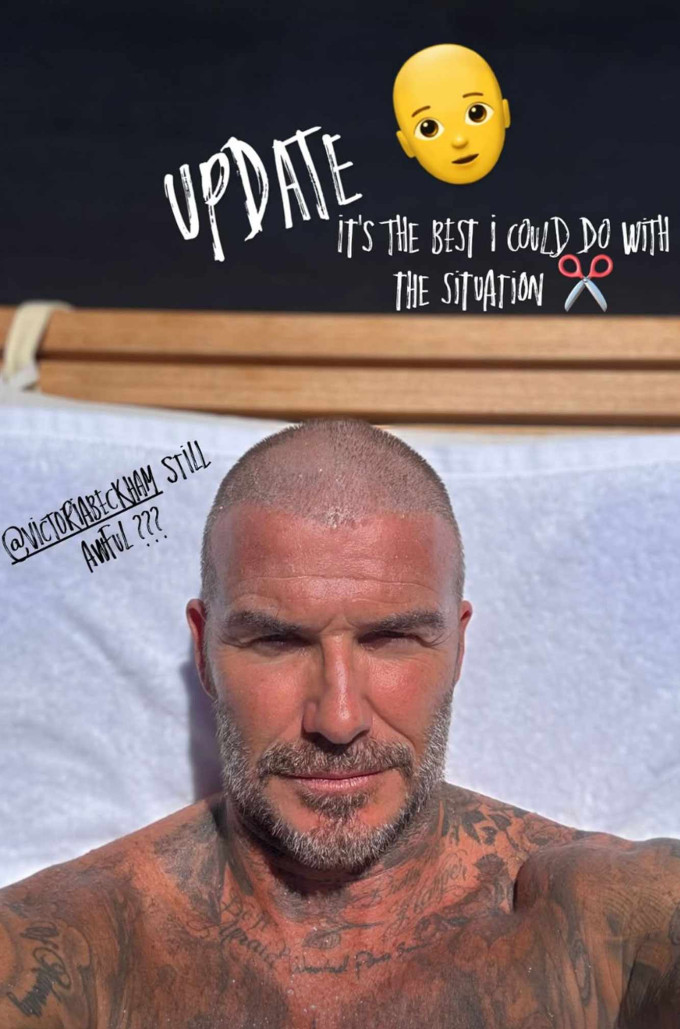 David Beckham új frizurája