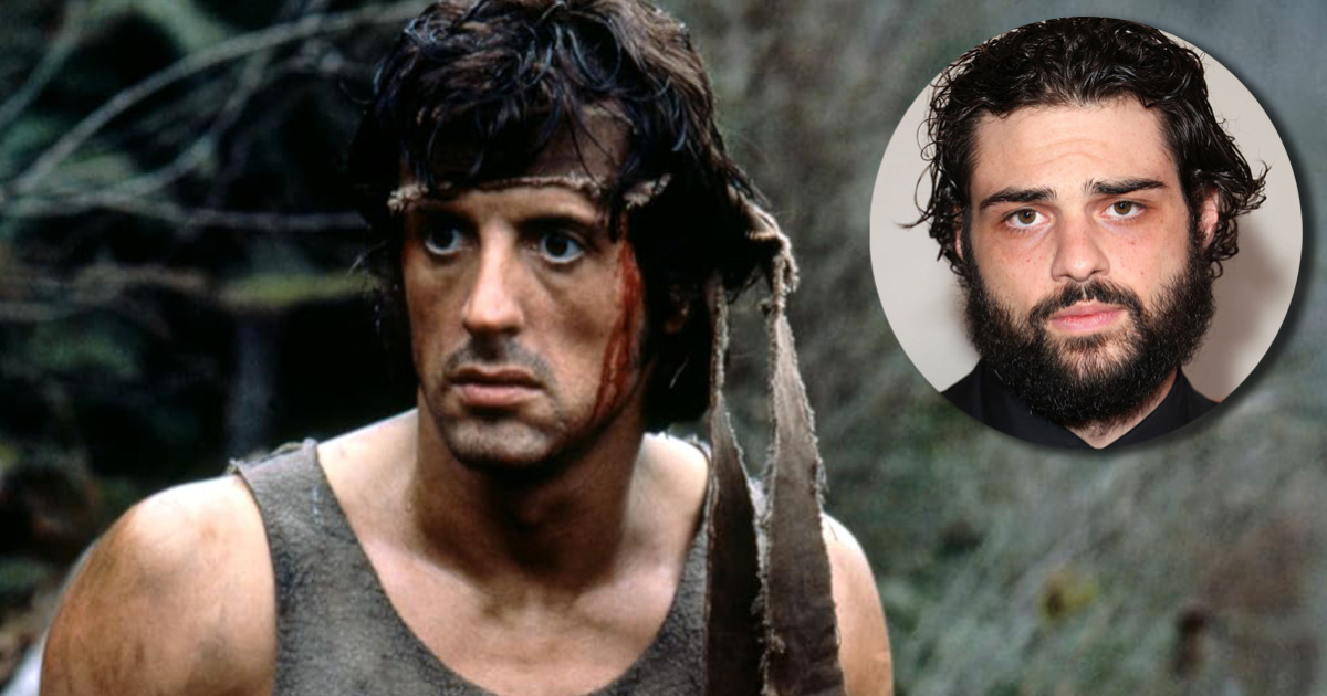Képkocka a Rambo első részéből és Noah Centineo
