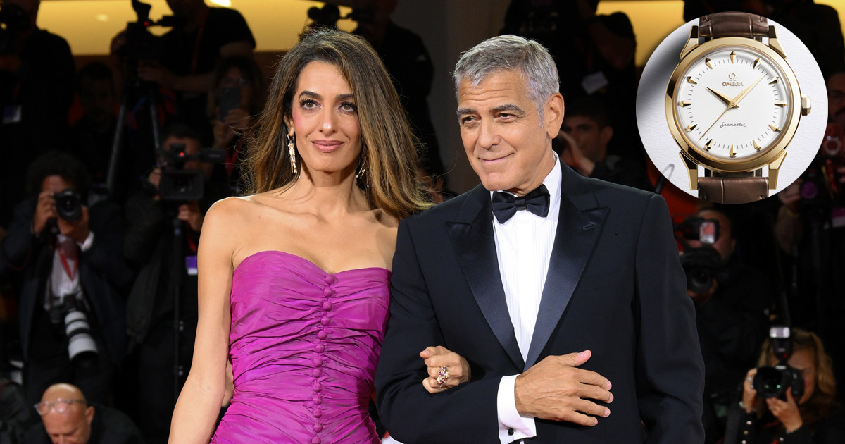 George Clooney feleségével, Amallal és az Omega óra