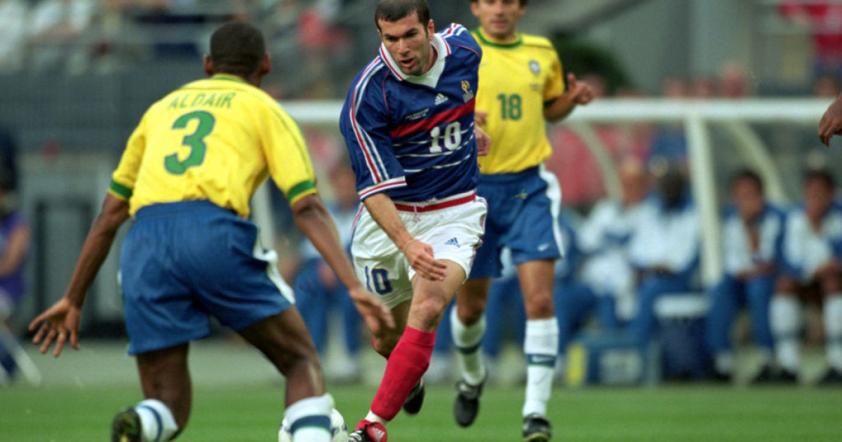 Zinédine Zidane a Brazília elleni 1998-as döntőben