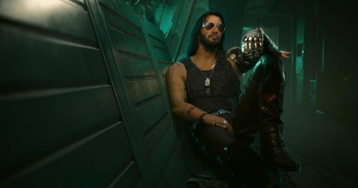 Keanu Reeves Johnny Silverhandként a Cyberpunk 2077-ben